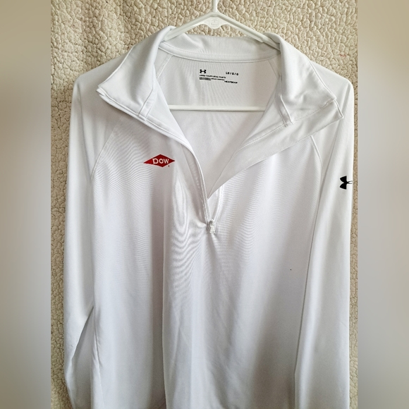 Mens Under Armour White Long Sleeve Heat Gear Top - Picture 6 of 9